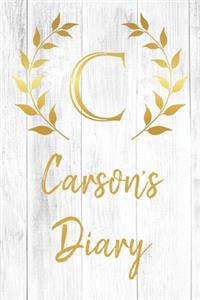 Carson's Diary