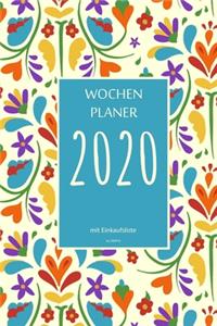 Wochenplaner 2020 mit Einkaufsliste