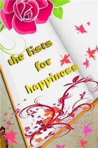 The lists for happiness