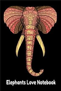 Elephants Love Notebook