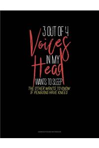 3 Out Of 4 Voices In My Head Wants To Sleep The Other Wants To Know If Penguins Have Knees