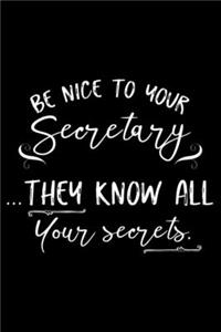 Be Nice To You Secretary... They All Know Your Secrets.