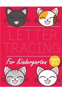 Trace Letters alphabet for kindergarten child's writing muscles