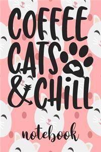 Coffee Cats and Chill - Notebook