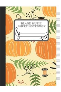 Blank Music Sheet Notebook