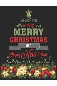 We Wish You A Very Merry Christmas And Happy New Year Seasonal Gift
