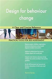 Design for behaviour change