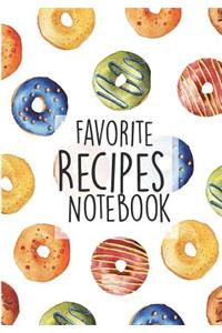 Favorite Recipes Notebook