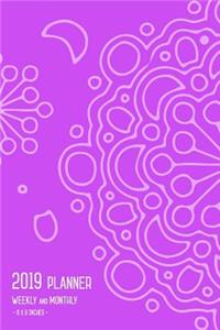 Planner 2019 Weekly and Monthly 6x9
