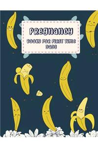 Pregnancy Books for First Time Dads: Cute Banana, Diary Keepsake and Memories Scrapbook, Pregnancy Memory Book with Monthly to Do Notes 120 Pages 8.5 X 11