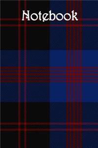 Notebook: Tartan, Blue - Bespoke, Personalised Books. Contact Us If You Would Like Your Own Image, Name or Other Text on a Book.