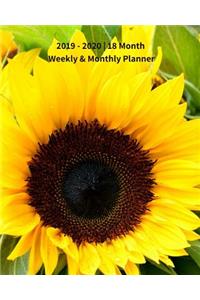 2019 - 2020 18 Month Weekly & Monthly Planner