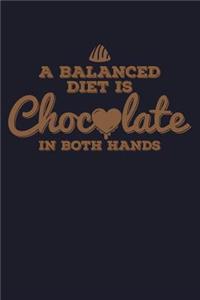 A Balanced Diet Is Chocolate in Both Hands