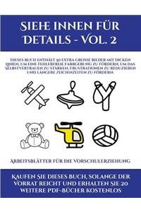 Arbeitsblätter für die Vorschulerziehung (Siehe innen für Details - Vol. 2)