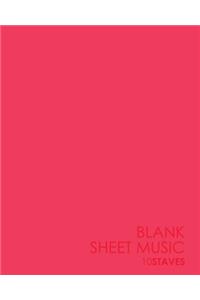 Blank Sheet Music - 10 Staves