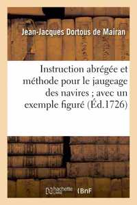 Instruction Abrégée Et Méthode Pour Le Jaugeage Des Navires. Exemple Des Remarques Pour La Pratique