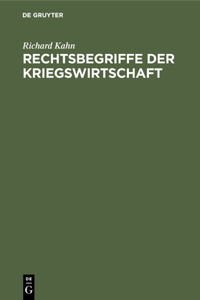 Rechtsbegriffe Der Kriegswirtschaft