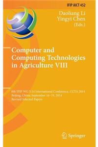 Computer and Computing Technologies in Agriculture VIII