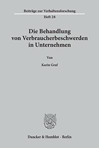 Die Behandlung Von Verbraucherbeschwerden in Unternehmen