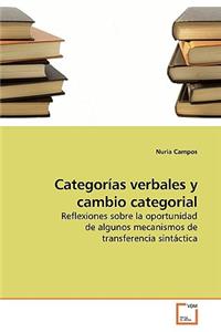 Categorías verbales y cambio categorial