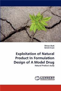 Exploitation of Natural Product in Formulation Design of a Model Drug