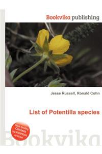 List of Potentilla Species