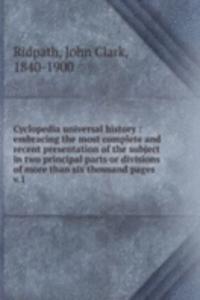 Cyclopedia universal history