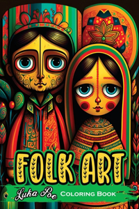 Folk Art Coloring Book