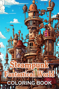 Steampunk Fantastical World Coloring Book