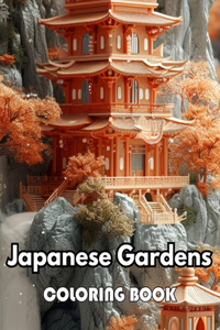 Japanese Gardens Coloring Book