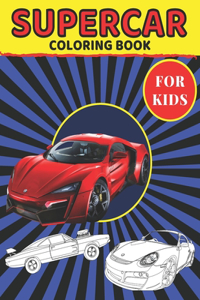 Supercar Coloring Book For Kids