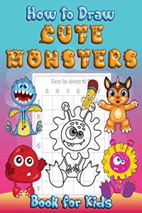 How to Draw Cute Monsters Book for Kids