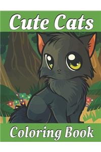Cute Cats Coloring Book