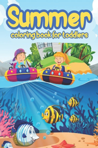 Summer coloring book for toddlers