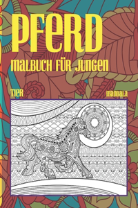 Malbuch für Jungen - Mandala - Tier - Pferd
