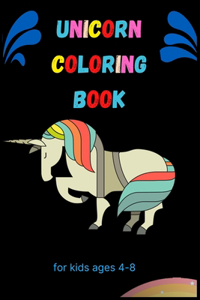 Unicorn coloring book for kids ages 4-8
