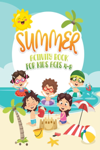 Summer Activity Book for Kids Ages 4-8