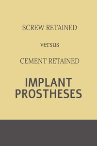 Implant retained Prostheses