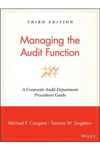 Managing the Audit Function