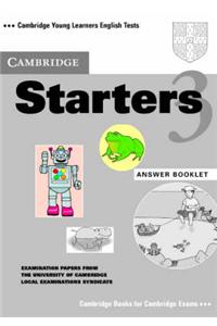 Cambridge Starters 3 Answer Booklet