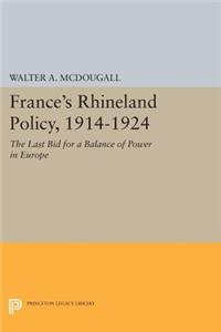 France's Rhineland Policy, 1914-1924