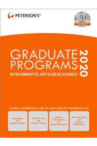 Graduate Programs in the Humanities, Arts & Social Sciences 2020