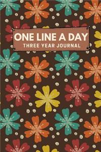 One Line A Day Three Year Journal