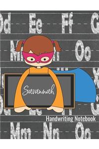 Savannah Handwriting Notebook