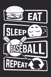 Eat Sleep Baseball Repeat