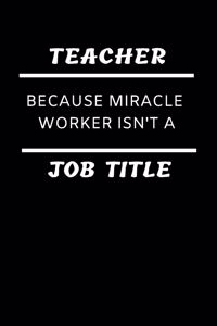 Funny Educator Dot Grid Notebook