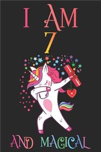 Unicorn Journal I Am 7 and Magical