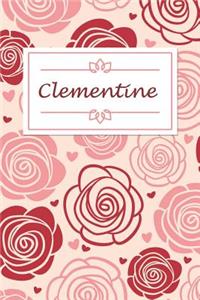 Clementine: Personalised Notebook / 120 Lined Pages / Perfect for journaling and writing notes.