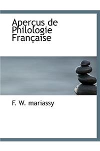 Aper Us de Philologie Fran Aise