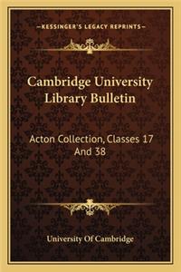Cambridge University Library Bulletin